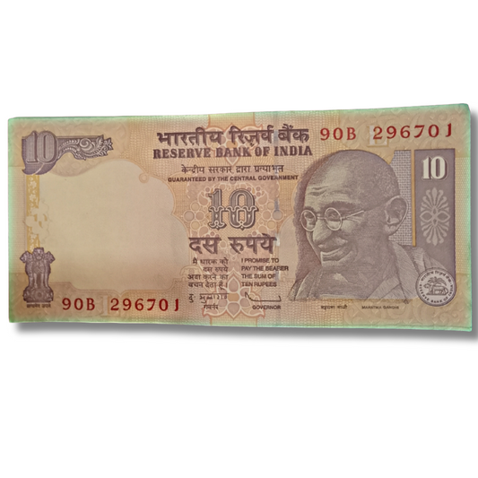 ₹10 Old Note Packet | Prefix 90B | Serial 296701 | Ending 786 Note Included