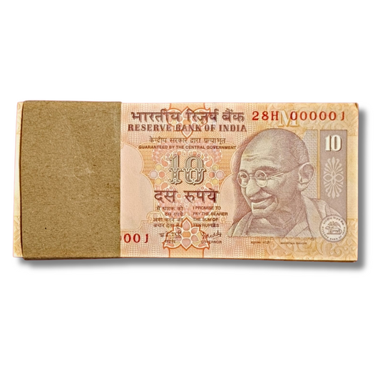 ₹10 Old Serial Packet | Prefix 28H | 000001–000100 | Governor Y. V. Reddy