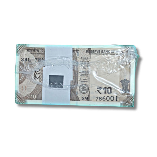 ₹10 Rim – 39L Prefix | Serial 786001 to 787000 | Holy Bismillah Number Note Set | UNC Condition | Shaktikanta Das

