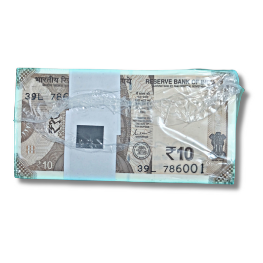 ₹10 Rim Note Set – 39L Prefix – Serial 786001 to 787000 – Holy Bismillah Number