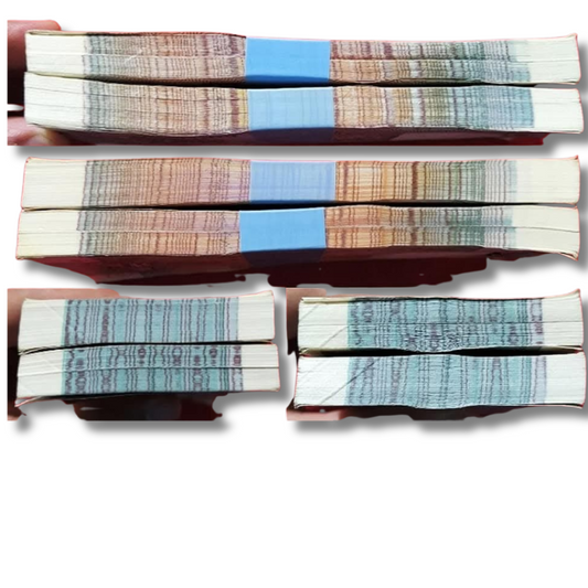 ₹10 Shalimar Note Packets | 2 Serial Numbered Fancy Bundles | UNC Condition