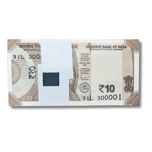 ₹10 Super Fancy Number Note Packet – Serial 300001 | Governor Shaktikanta Das | UNC