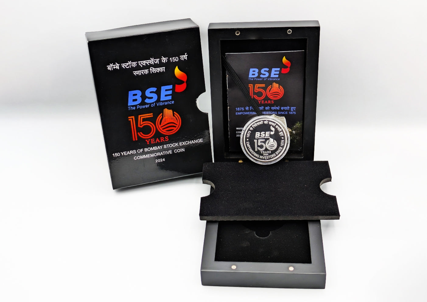 150 Years of Bombay Stock Exchange BSE Proof Wooden Packing - Collection Bazzar
