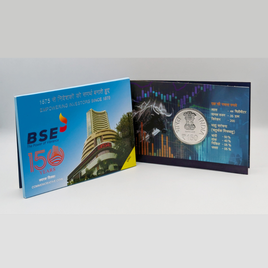 150 Years of Bombay Stock Exchange Denomination of ₹150 UNC Set - Collection Bazzar