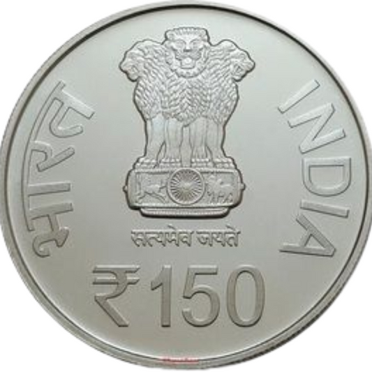 ₹150 UNC Coin – 150th Birth Anniversary of Bhagwan Birsa Munda Ji | Official Folder Pack | Government Mint