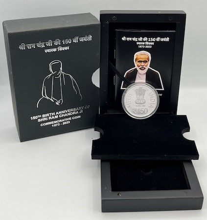150th Birth Anniversary of Shri Ram Chandra Ji - ₹150 Silver Coin - Collection Bazzar