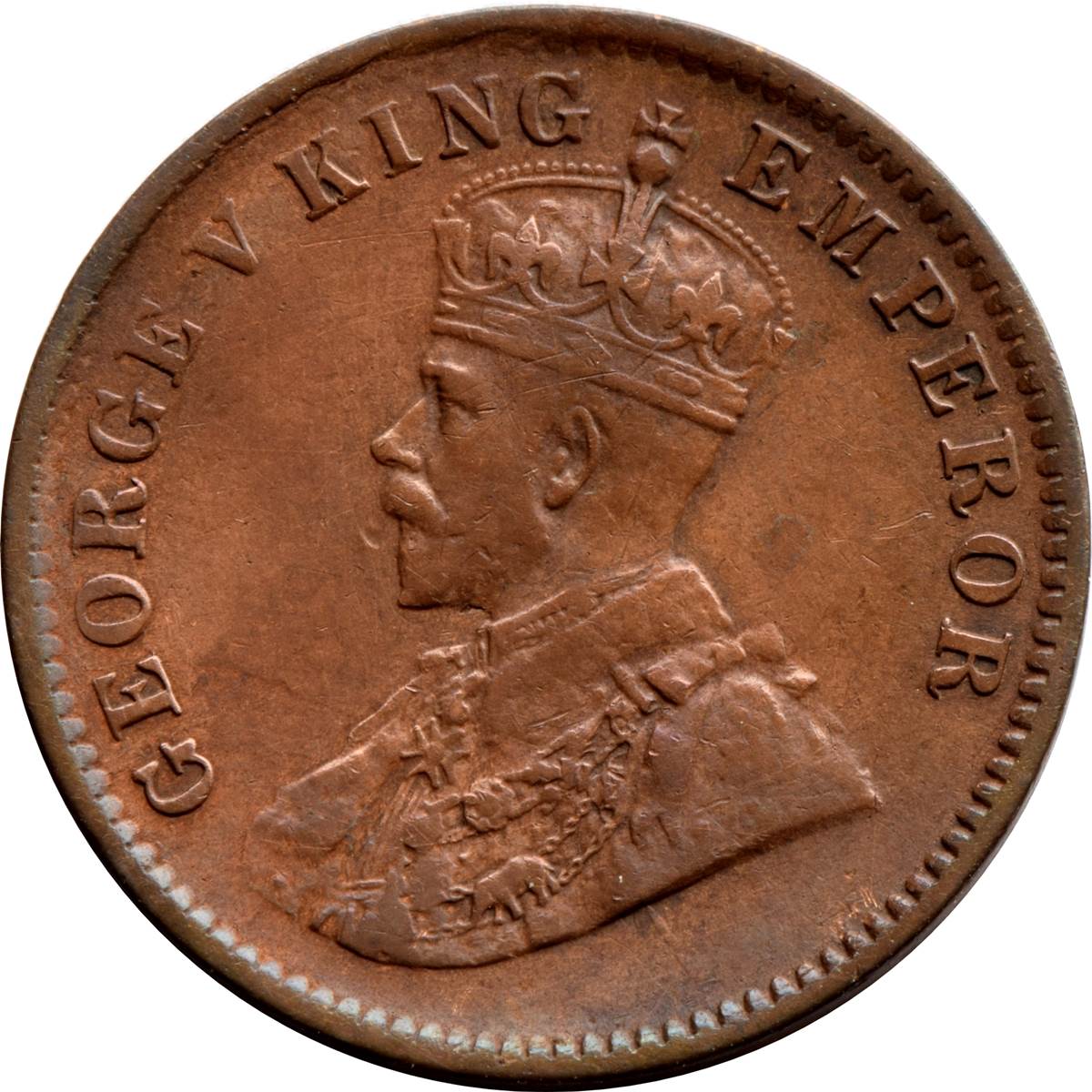 One Quarter Anna 1911 George V King Emperor Rare Item
