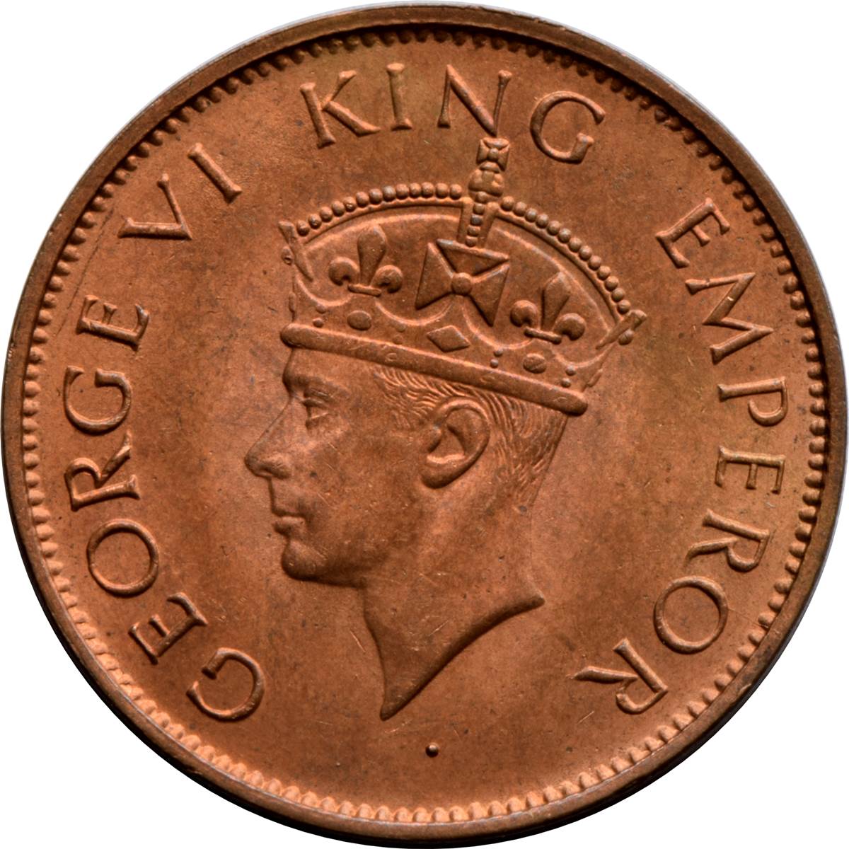 One Quarter Anna 1942 George V King Given Different Good Condition