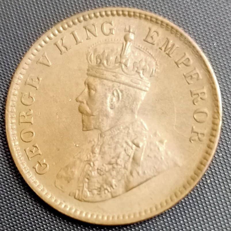 One Quarter Anna 1930 George V King Given Different Good Condition