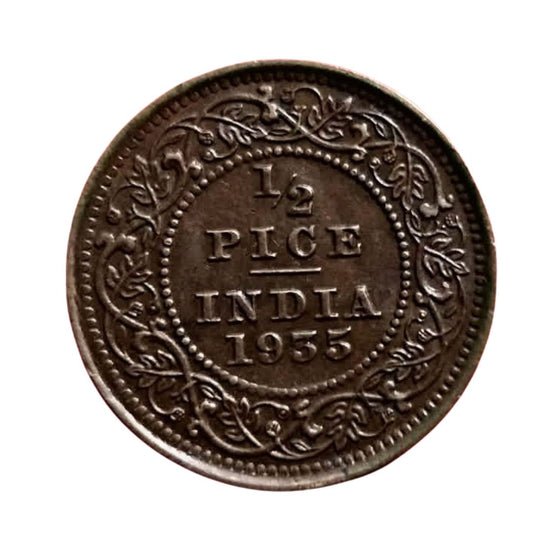 1935 1/2 Pice Coin – George VI King - Collection Bazzar