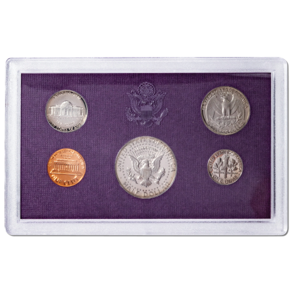 1984 United States Proof Coin Set | 5 Coins – 1 Cent, 5 Cent, 10 Cent, Quarter, Half Dollar - Collection Bazzar