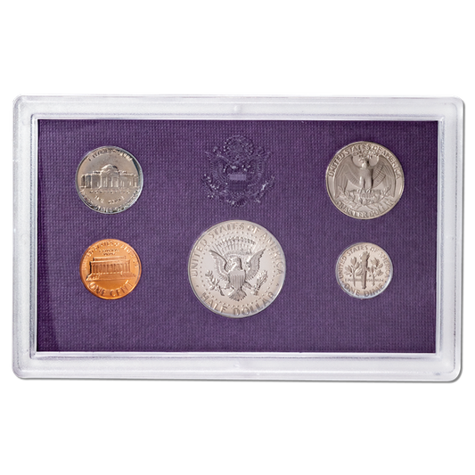 1986 United States Proof Coin Set | 5 Coins – 1 Cent, 5 Cent, 10 Cent, Quarter, Half Dollar - Collection Bazzar
