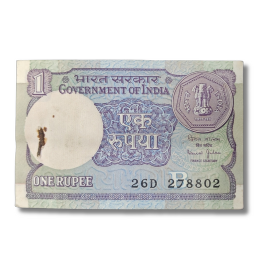 ₹1 Note Packet – 99 Notes | Starting Serial 278802 | Bimal Jalan | Excellent Condition
