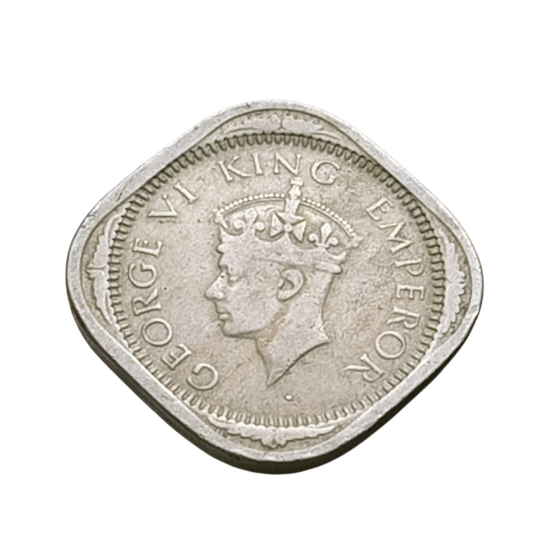 2 Anna Coin 1939 George VI King Emperor | Rare Collectible - Collection Bazzar