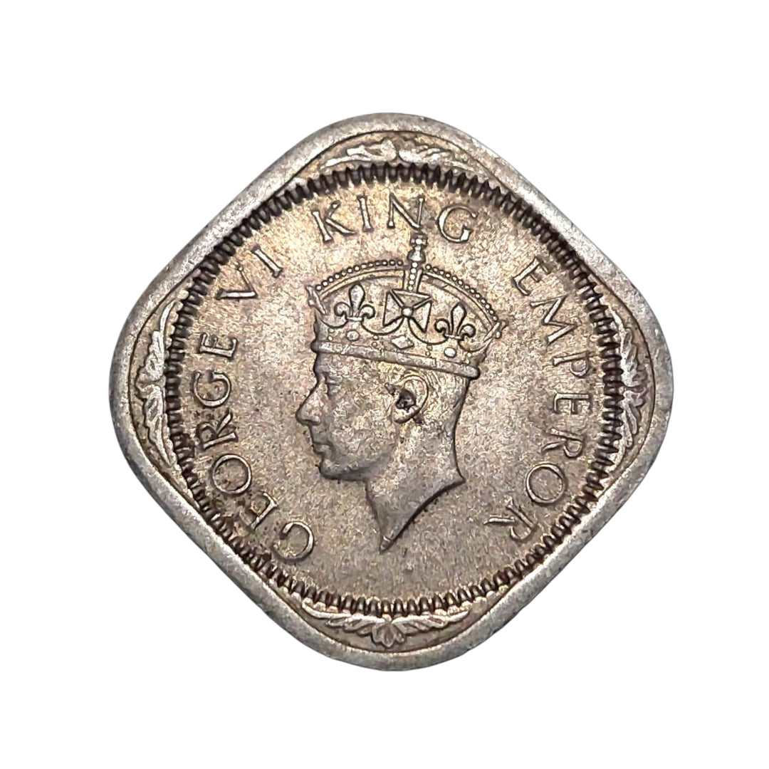 2 Anna Coin 1940 George VI King Emperor | Rare Collectible - Collection Bazzar