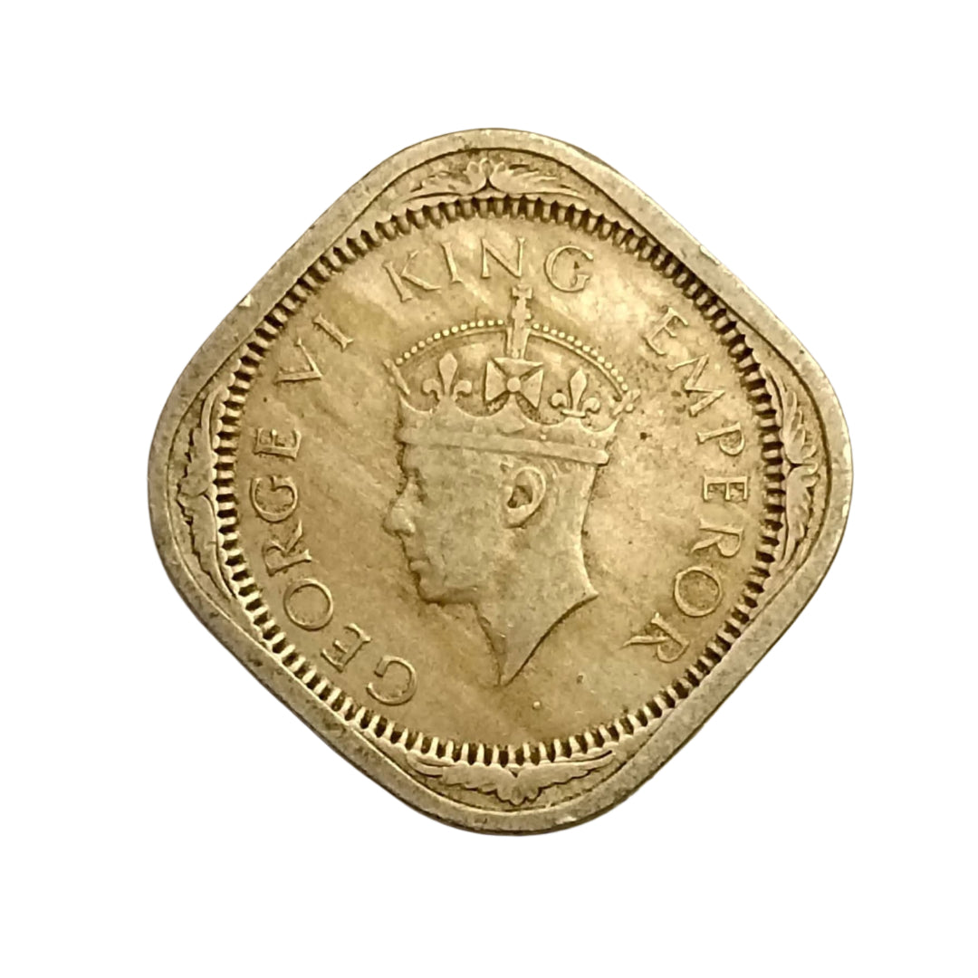 2 Anna Coin 1941 George VI King Emperor | Rare Collectible - Collection Bazzar
