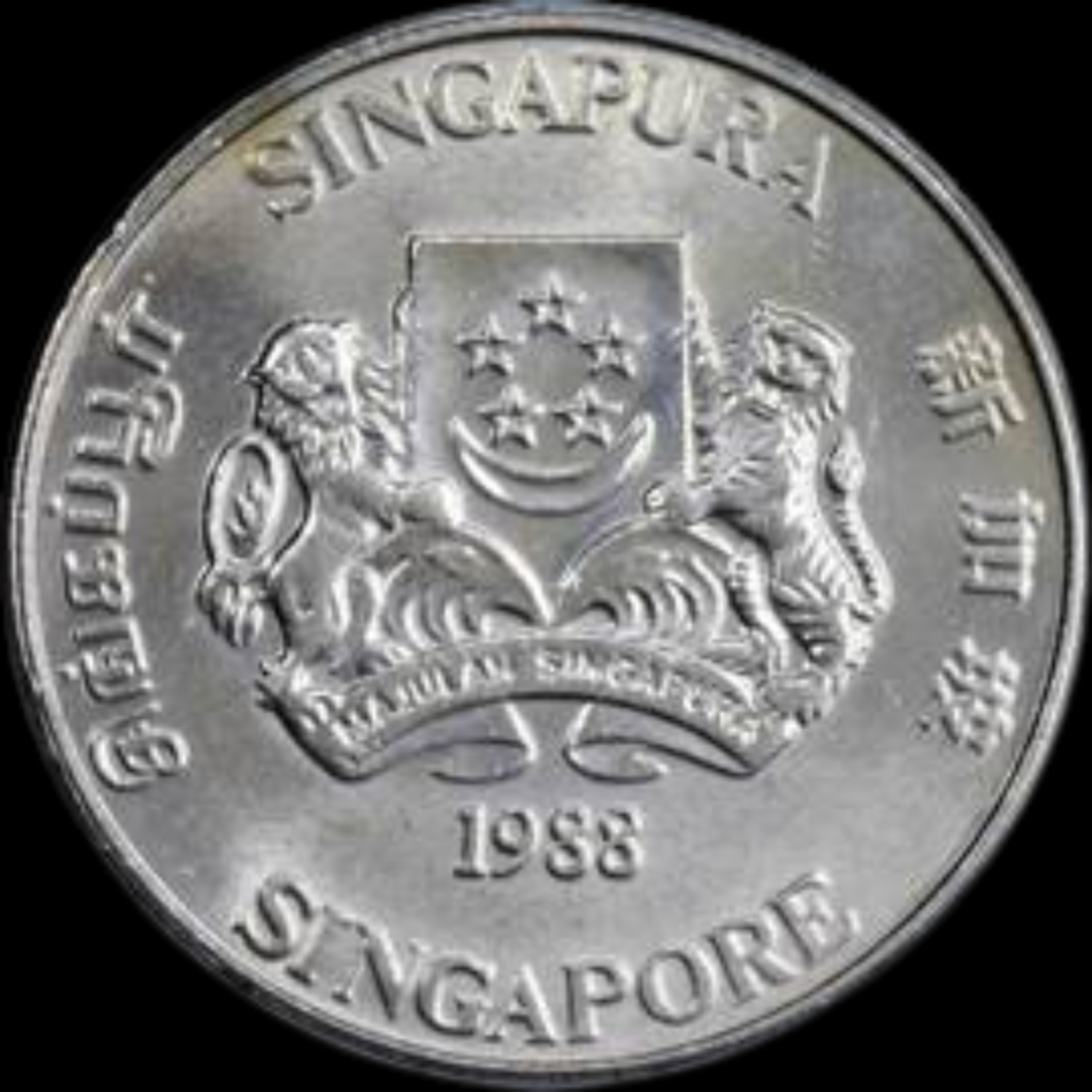 20 Cents Singapore different languages Rare Collectible - Collection Bazzar