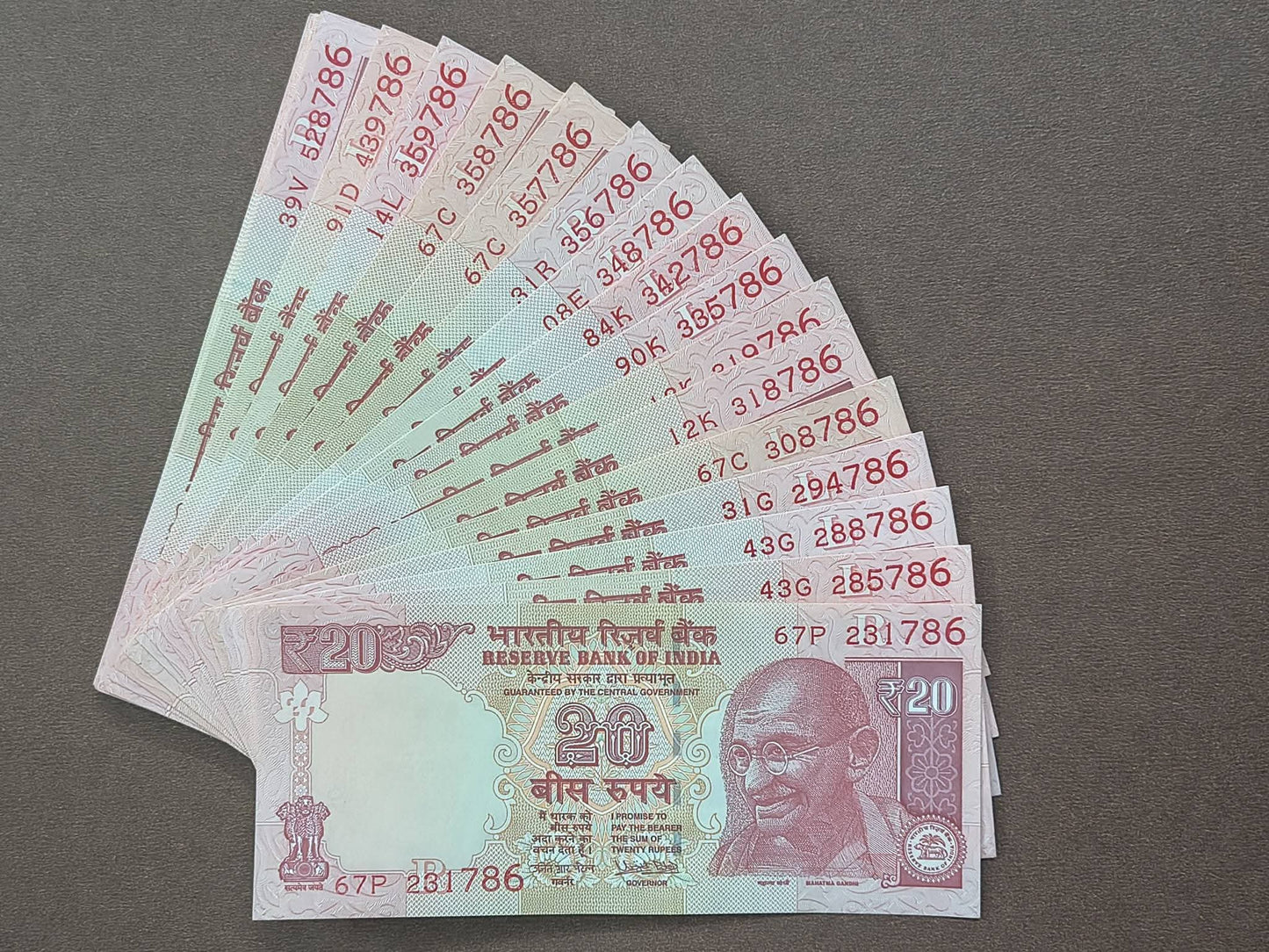 SPECIAL FOR HOLY NUMBER 786 LOVER'S 

20 RS. TELESCOPIC ENDING XXX786 {50} NOTES 

URJIT R PATEL 2017
PREFIX / INSET : MIX
GEM BUNC CHOCOLATE CRISPY - Collection Bazzar