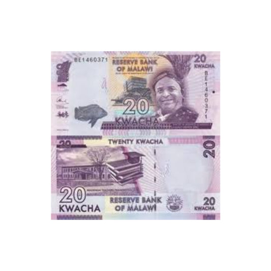 20 kwacha malawi unc condition - Collection Bazzar