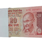 ₹20 old note packet with 000001 serial number signed by Raghuram Rajan, rare collectible Indian currency full bundle UNC condition