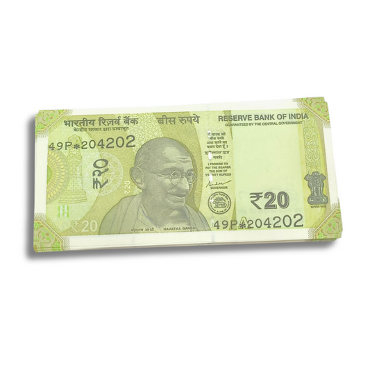 ₹20 star packet fancy radar serial 204202 – 99 notes rare