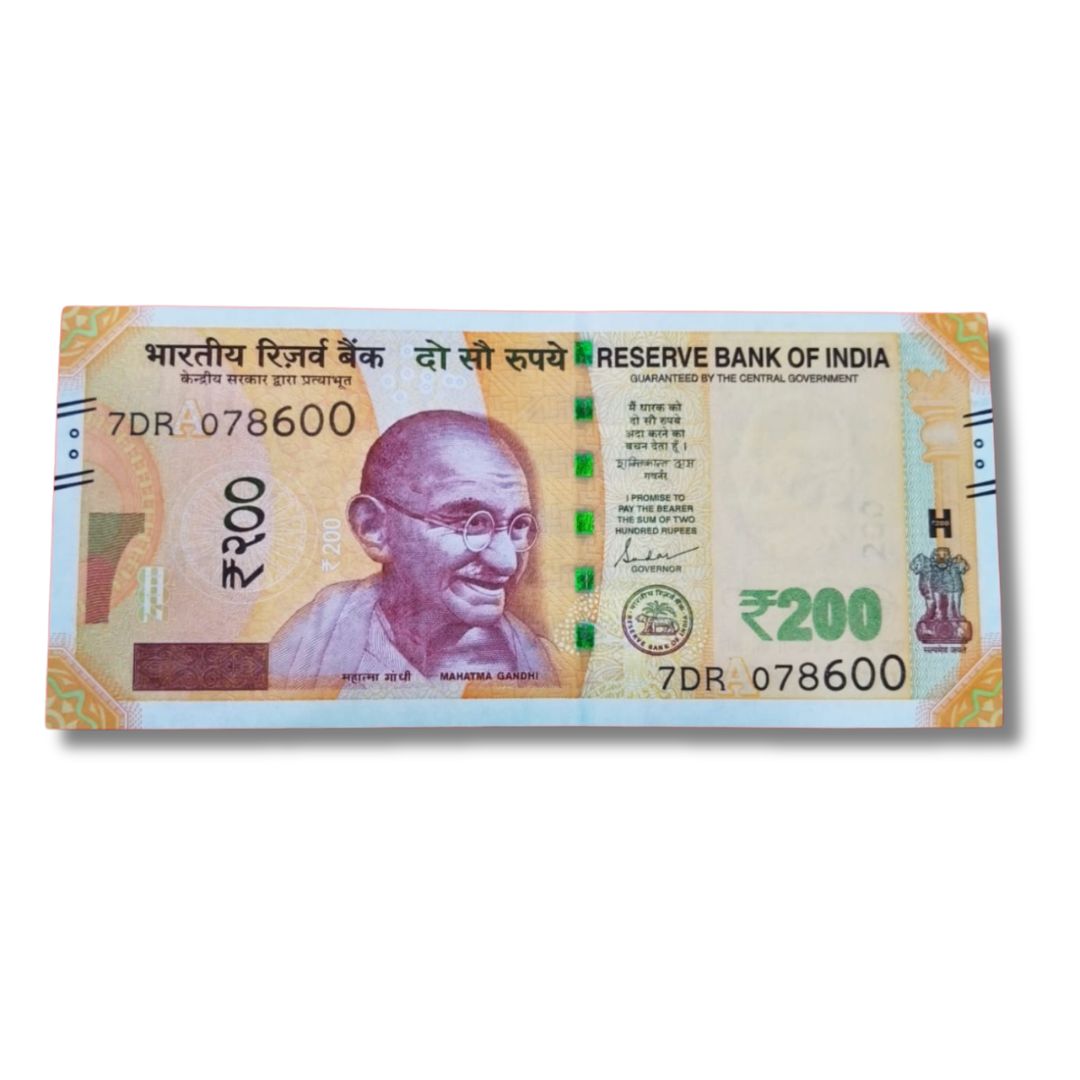 ₹200 Note – 786000 Holy Bismillah Number | UNC Condition | Governor Shaktikanta Das - Collection Bazzar