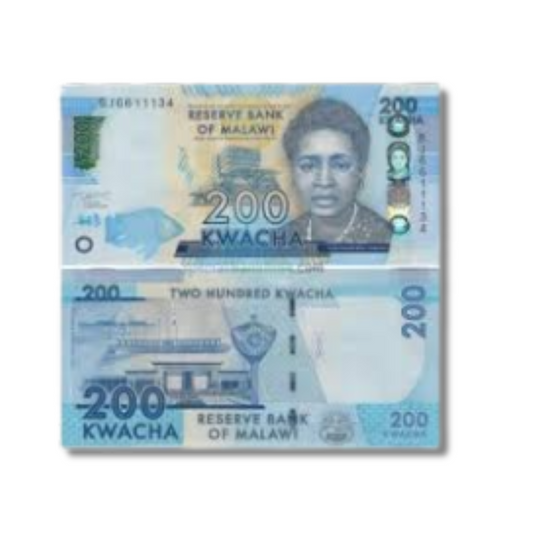 200 kwacha reserve bank of malawi unc condition - Collection Bazzar