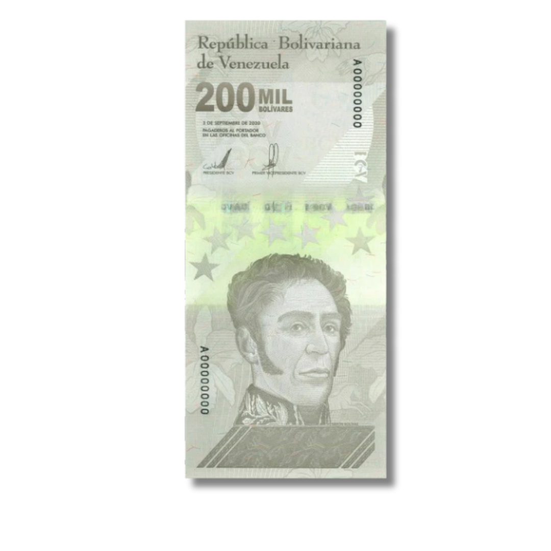200 mil Bolivariana Venezuela unc condition - Collection Bazzar