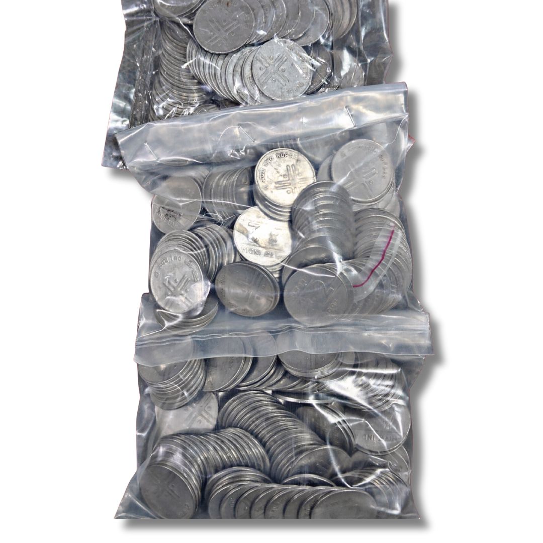 2005–2007 Rs. 2 Cross Coin – 100 Pcs Mix Year Packet | Excellent Condition