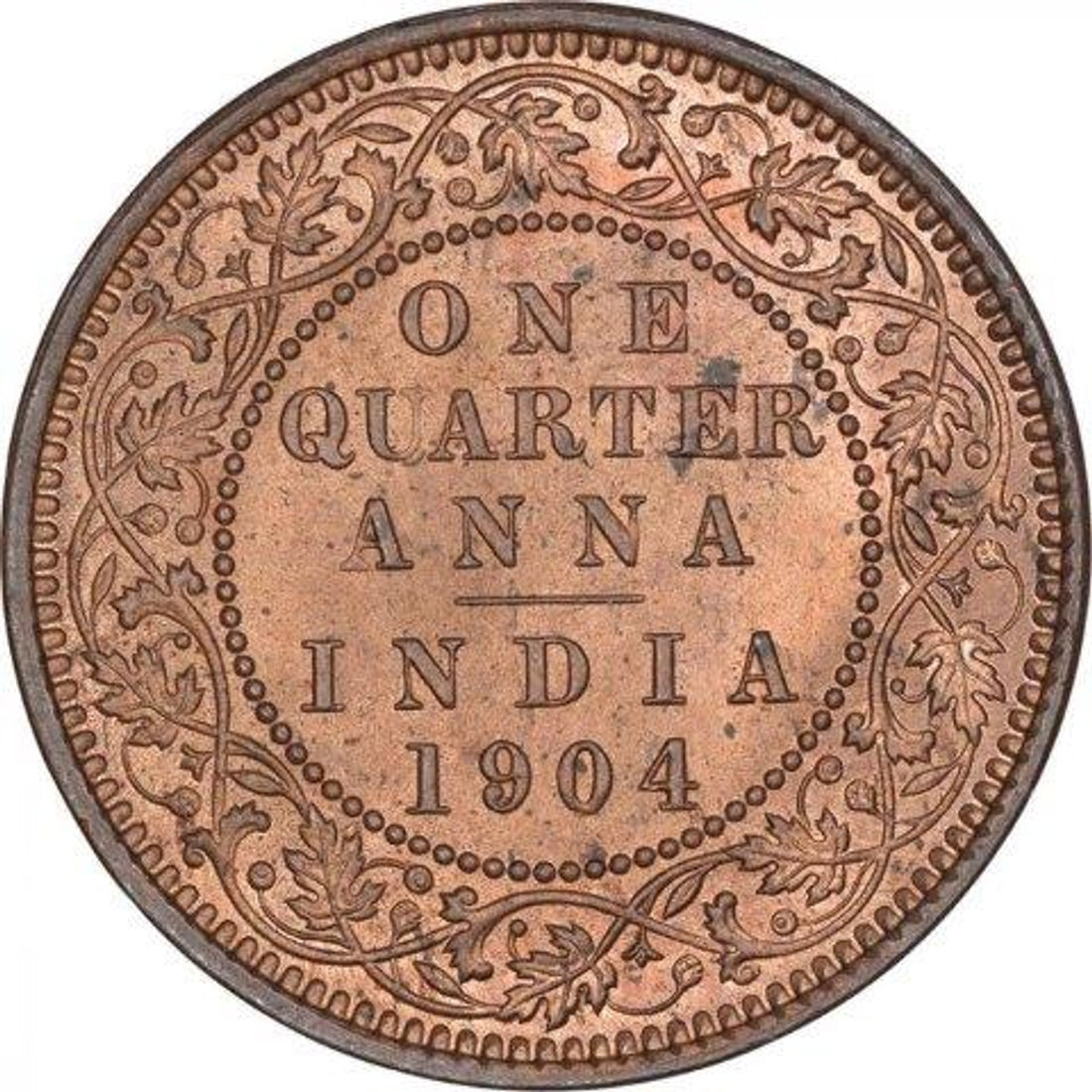 One Quarter Anna 1904 Edward VII King Given Different Good Condition