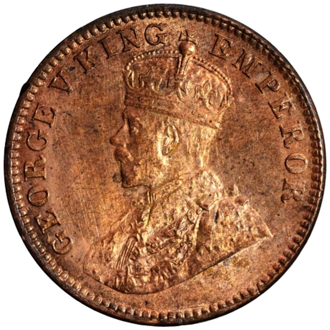 One Quarter Anna 1912 George V King Given Different Good Condition