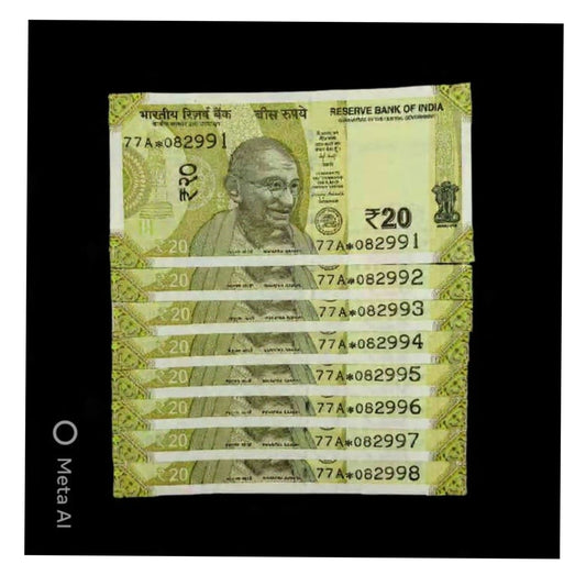 2025 Rs Star Note Set of 8 Sanjay Malhotra Unc - Collection Bazzar