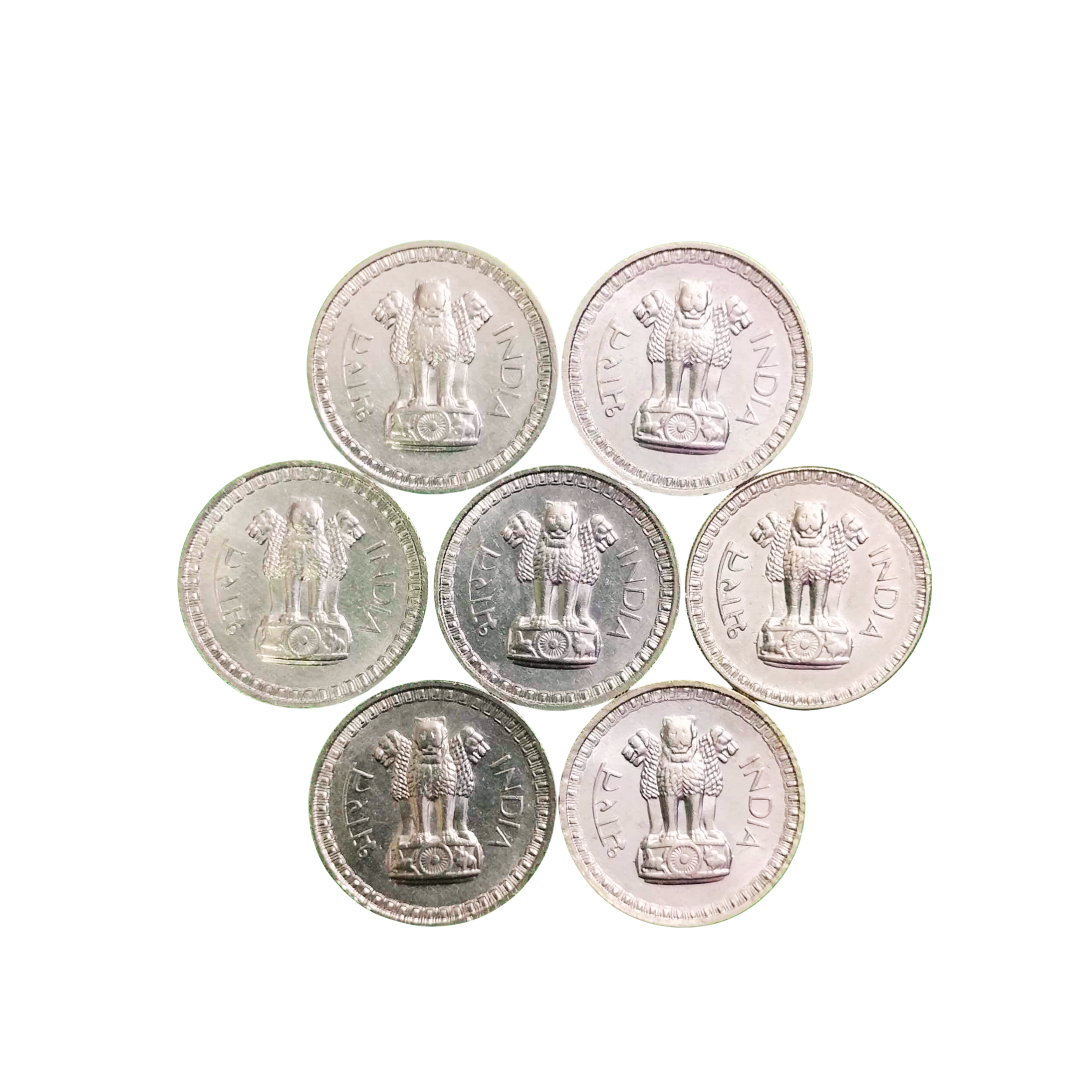 Rs 1 Coin 1962 Single Coin Price Magnetic Copper-Nickel  – Vintage Collectible