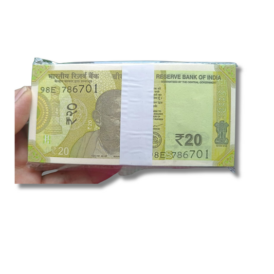 ₹20 Note Packet – Serial 786701 | Includes Double 786786 Holy Bismillah Number Note