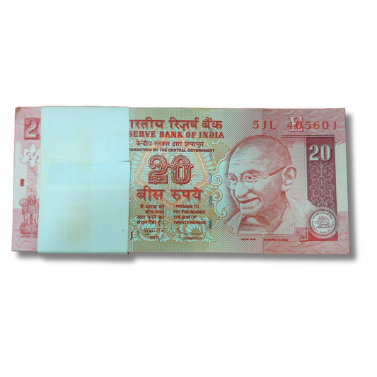 ₹20 Old Note Packet – Serial 405601 | E Insert | Governor D. Subbarao