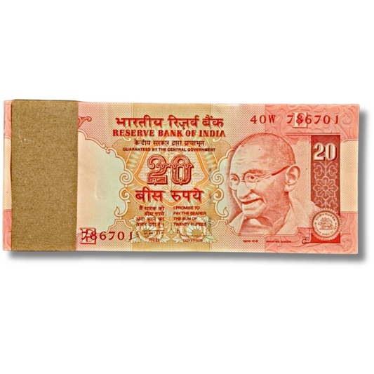 ₹20 Old Note Packet – Serial 786701 with 786786 Holy Number | D. Subbarao