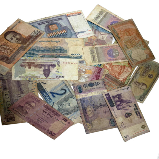 Foreign Currency Lot (23 Notes) Used Condition as per image - Collection Bazzar