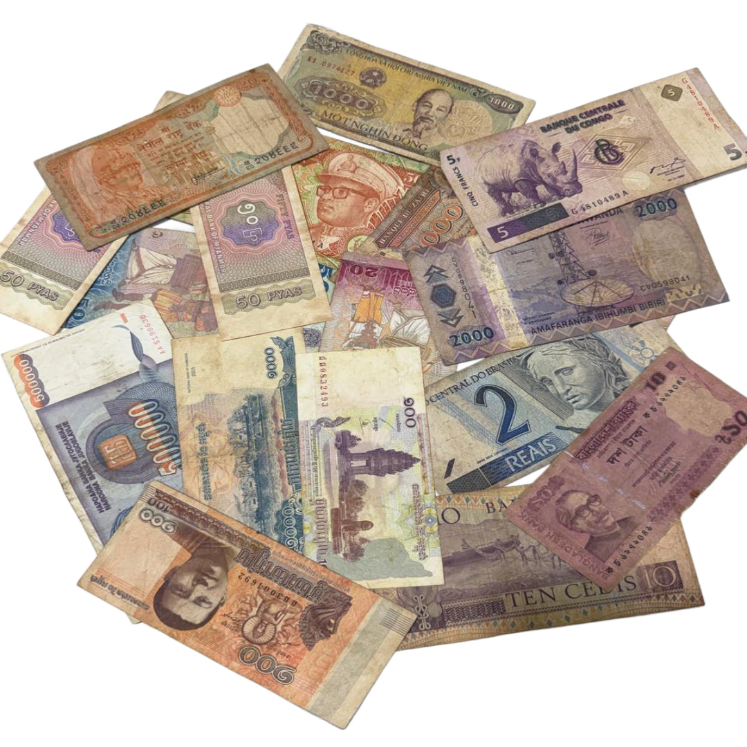 Foreign Currency Lot (23 Notes) Used Condition as per image - Collection Bazzar