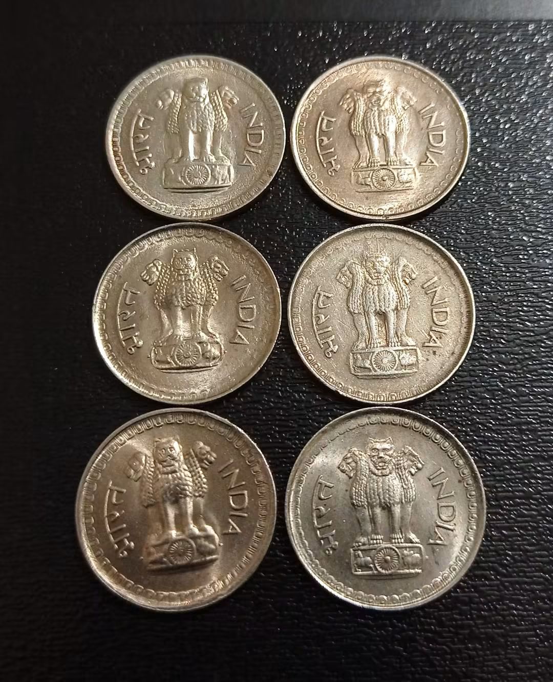25 PAISE yr 1986 6 pis copper nickel rate item - Collection Bazzar