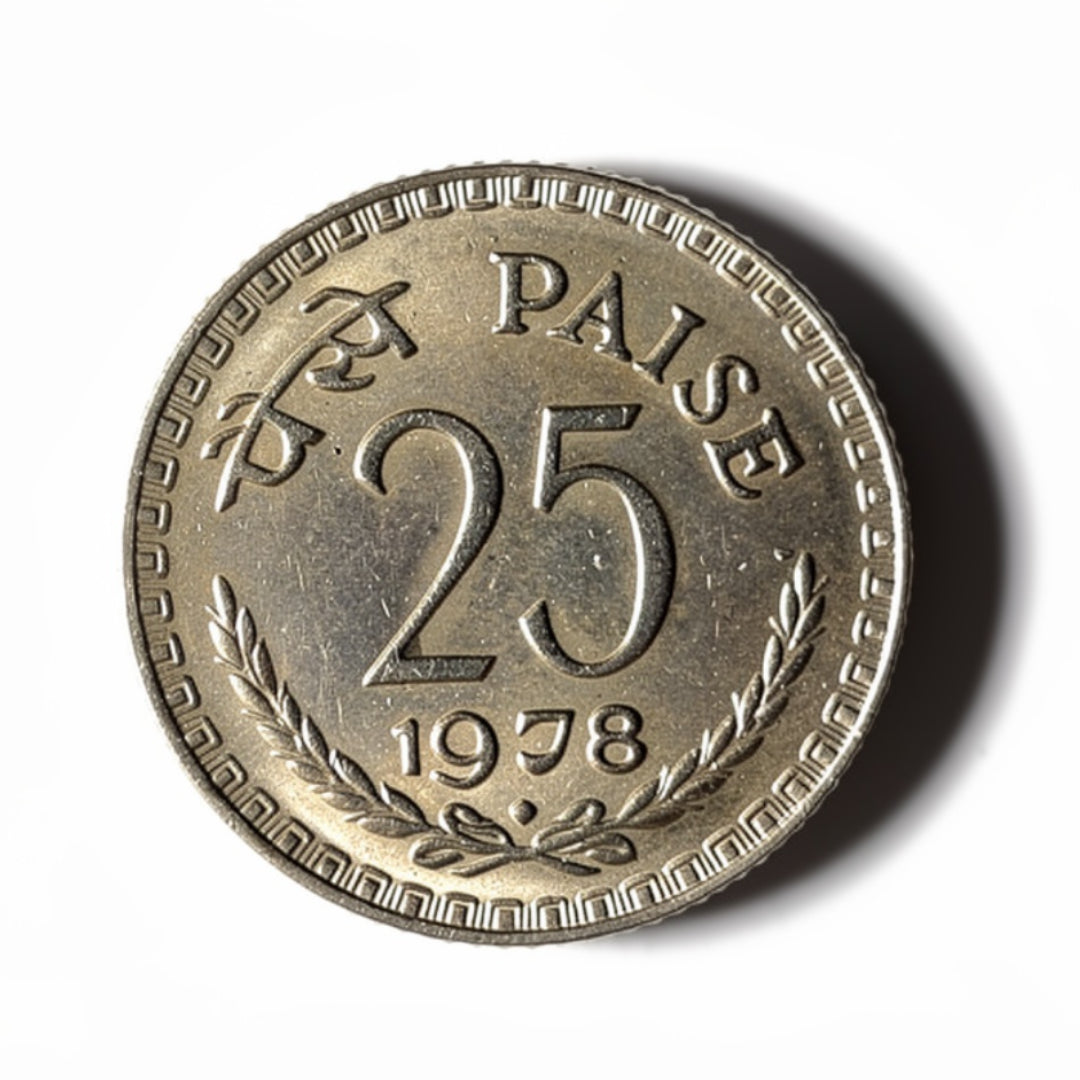 25 Paise Year 1978 Old Coins India Collection - Collection Bazzar