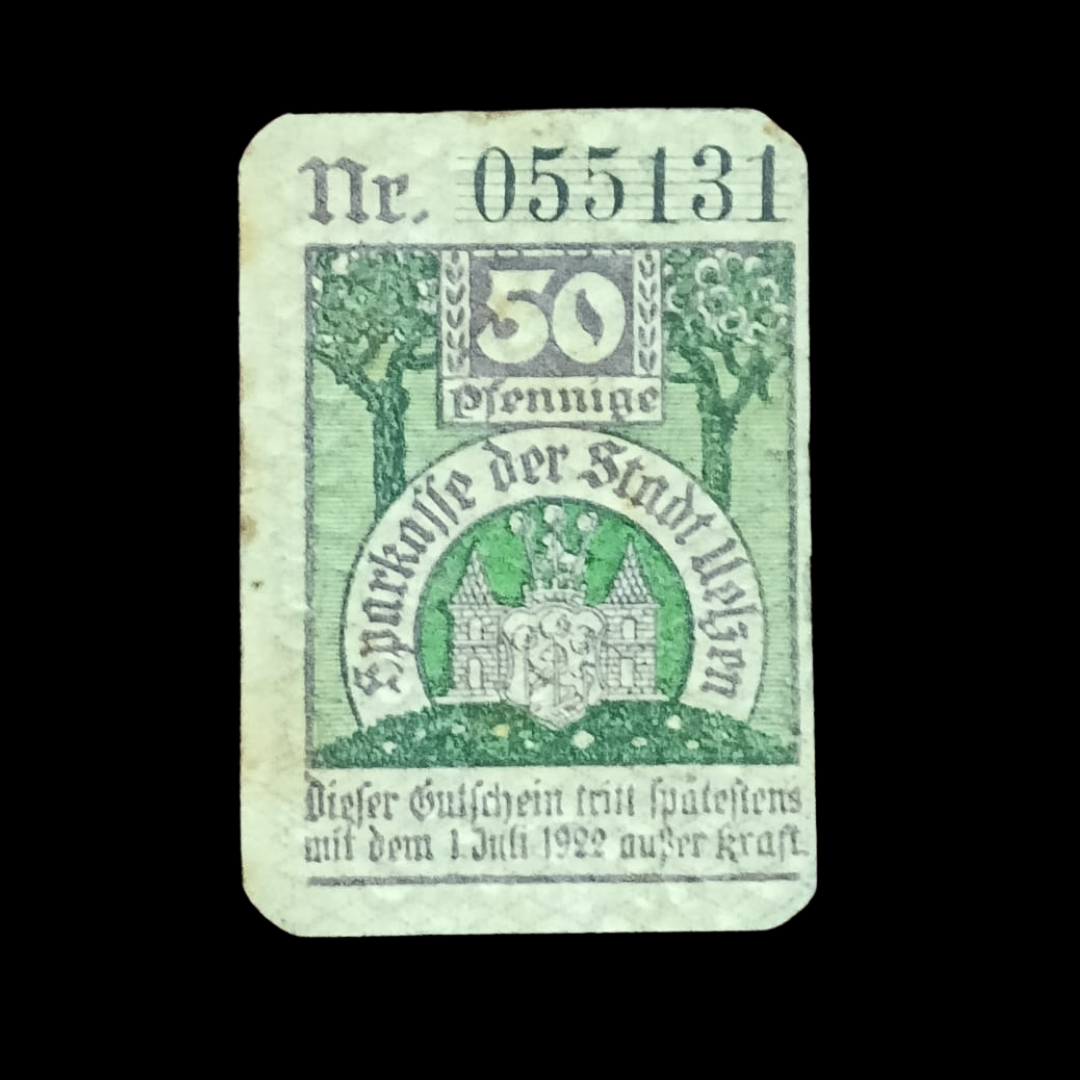 25 Pfennigs Sparkasse Regionale Banknote Weimar Republic City of Uelzen - Collection Bazzar