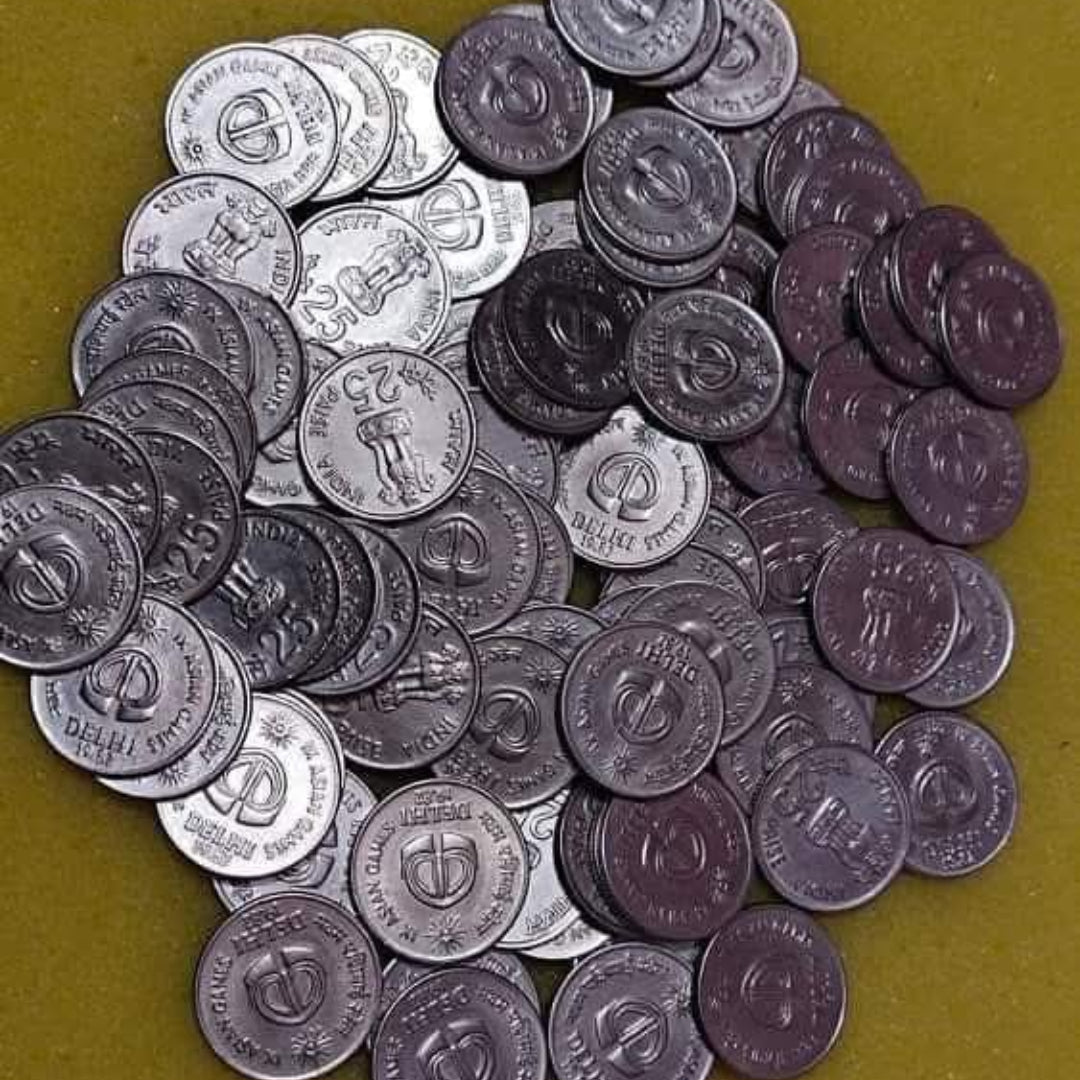25 paisa Asian Game 1982 C/N Comamretive Coine Top Condition qty- 100- Collection Bazzar
