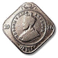 1920 2 Anna Coin – George V King Emperor | British India Round Nickel Coin (Excellent Condition)