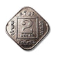 1923 2 Anna Coin – George V King Emperor | British India Round Nickel Coin (Excellent Condition)