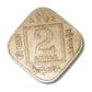 1924 2 Anna Coin – George V King Emperor | British India Nickel Coin (Excellent Condition)