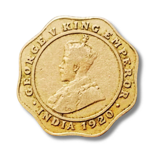 4 Anna British India 1920 Copper Nickel Coin | George V King Emperor - Collection Bazzar