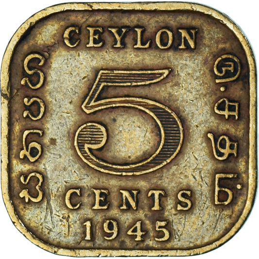 5 Cents Ceylon Coin - Collection Bazzar