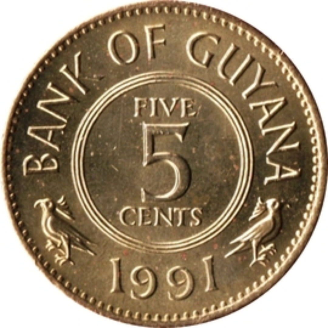 5 Cents Guayana Coin - Collection Bazzar