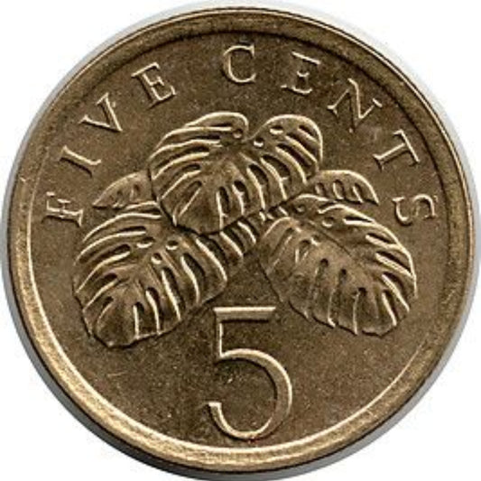 5 Cents Singapura Singapore Collectible - Collection Bazzar