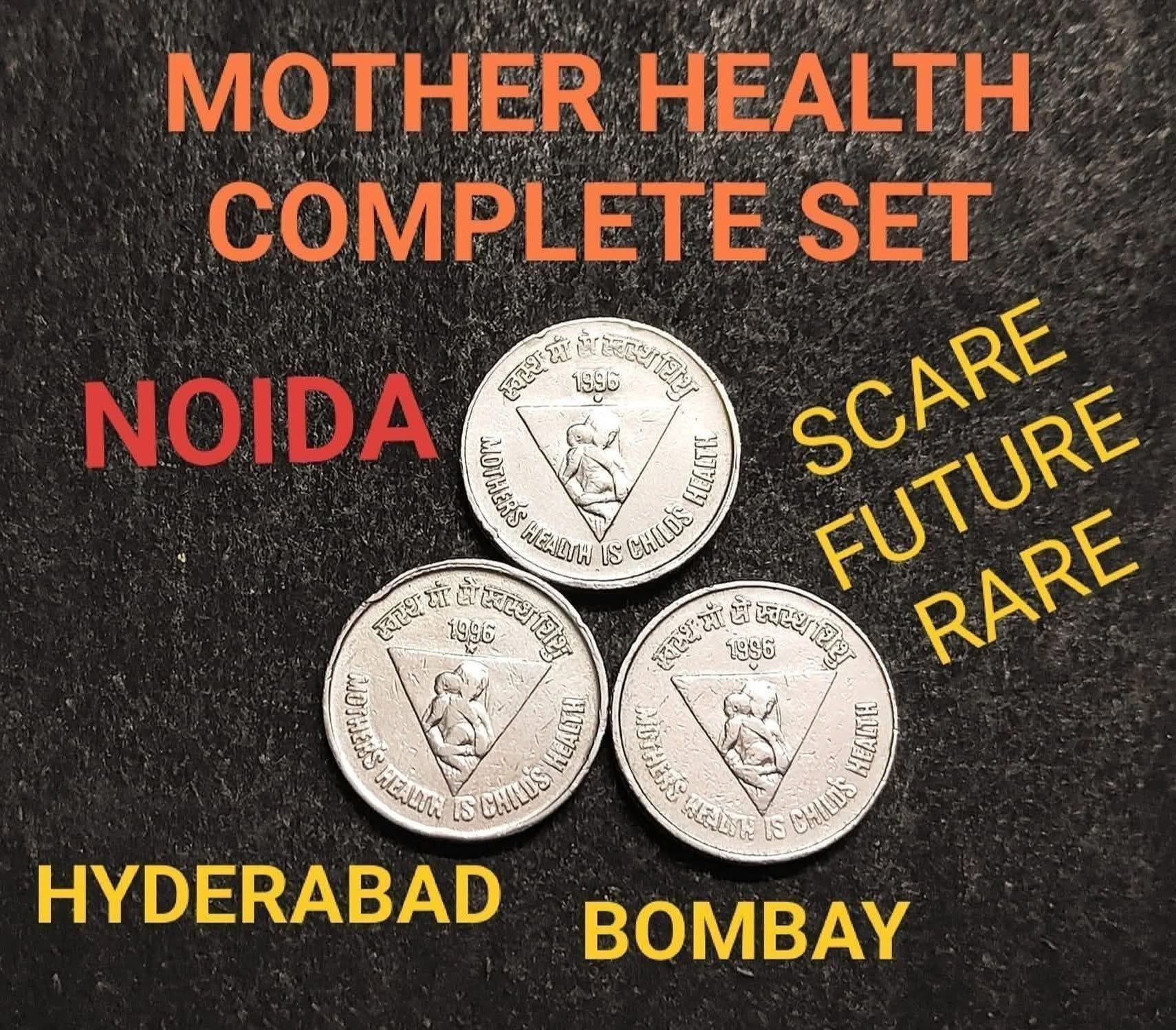 5 RS MOTHER HEALTH COMPLETE SET

QTY-3 SCARE COINS 

FUTURE RARE - Collection Bazzar